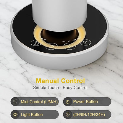 Waterless Diffuser, 1500 Sq Ft, Ring Ambient Light, Rechargeable Wireless - Image 2