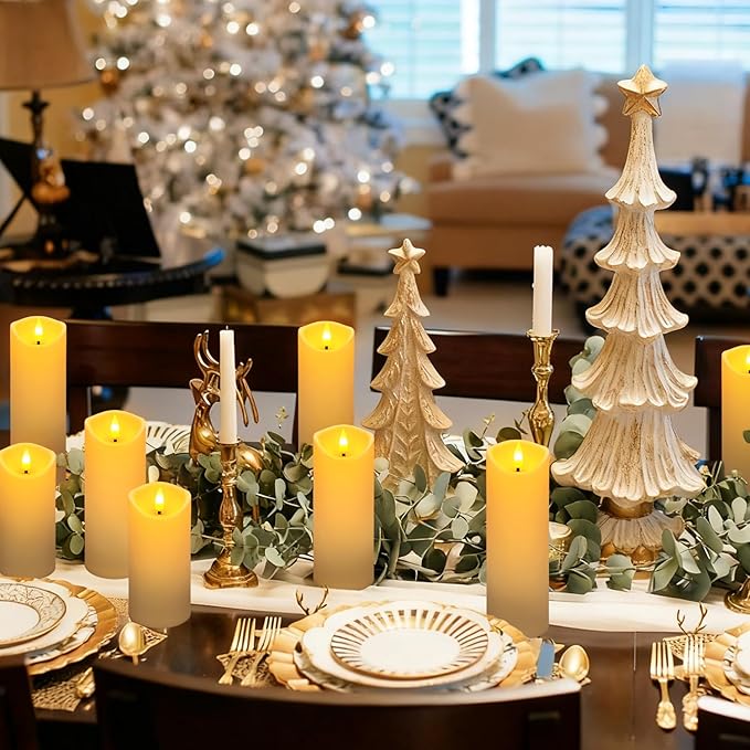 24 Pack Christmas Decoration Flickering Flameless Candles, Battery Operated - Image 3