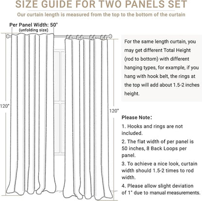 100% Blackout Shield Linen Blackout Curtains - Image 8