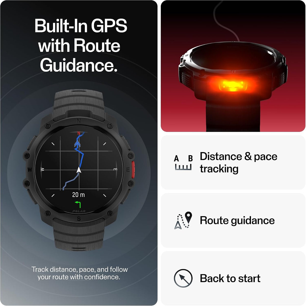Polar Street X – GPS Running Sports Watch – Rugged Waterproof – 170+ Sport Pr...