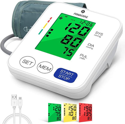 Panacare Blood Pressure Machine, Automatic Upper Arm Blood Pressure Monitor by PANACARE