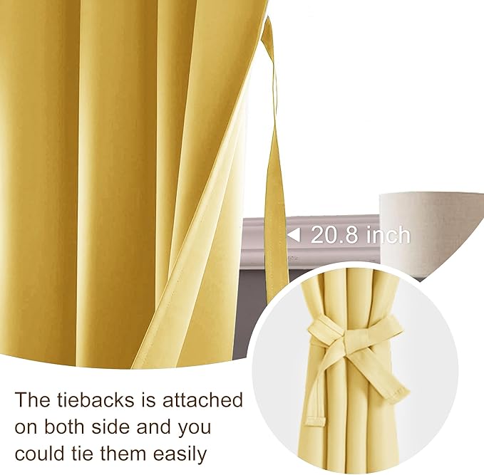 JIUZHEN Blackout Curtains for Bedroom - Image 7