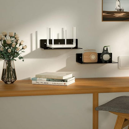 12 Inches Acrylic Wall Shelves 2 Pack, Floating Shelf - Image 5