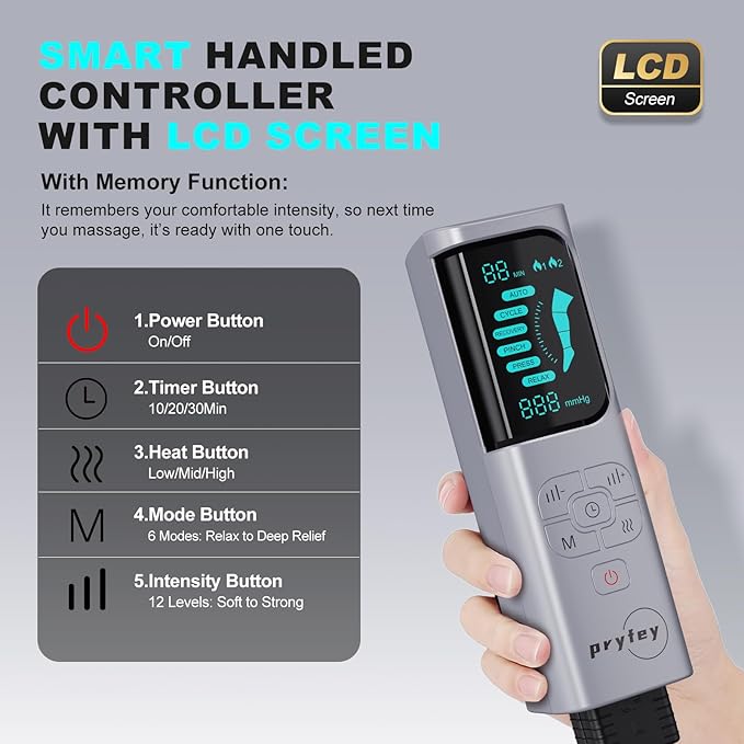 Leg Massager with Heat and Compression, Foot Massager - Image 7