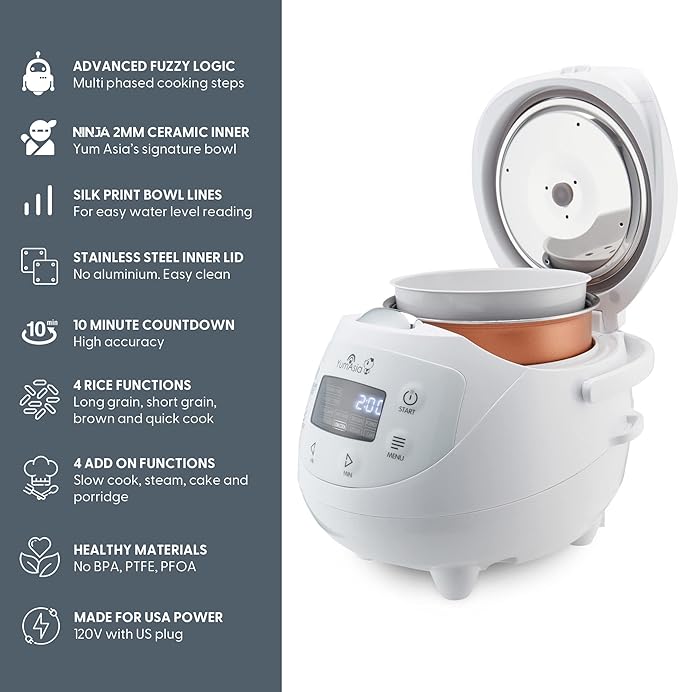 Yum Asia Panda Mini Rice Cooker - Image 3