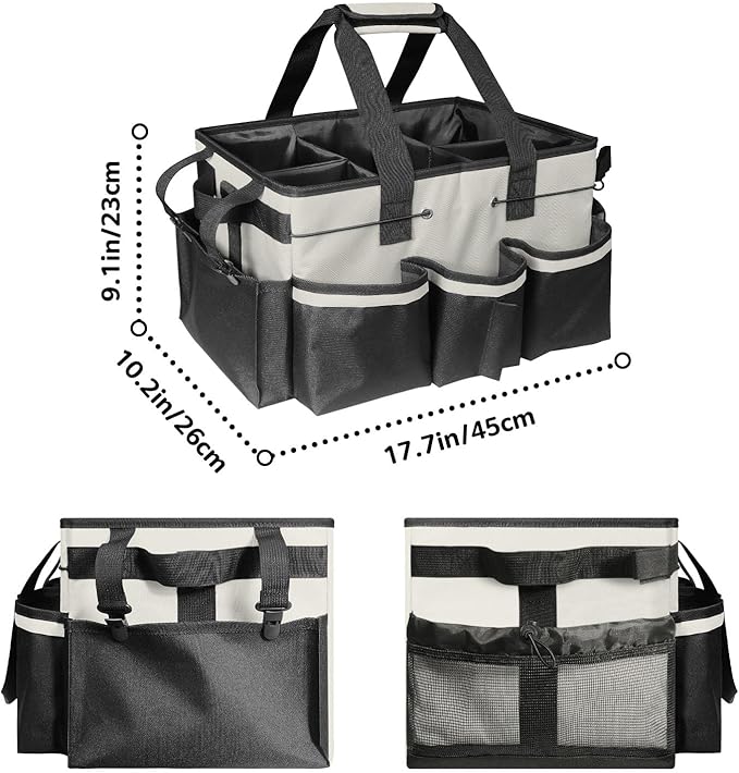 Boczif Cleaning Caddy Bag Wearable, Cleaning Caddy Supplies Organizer - Image 6