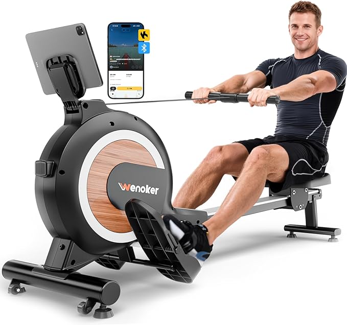 Rowing Machine for Home, Magnetic Rower Machine, 350 LB Weight Capacity by GetYourHomeCoachwithWenoker