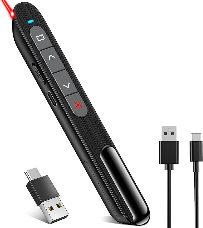 2-in-1 USB Type C Presentation Clicker by NinjaPlusOX