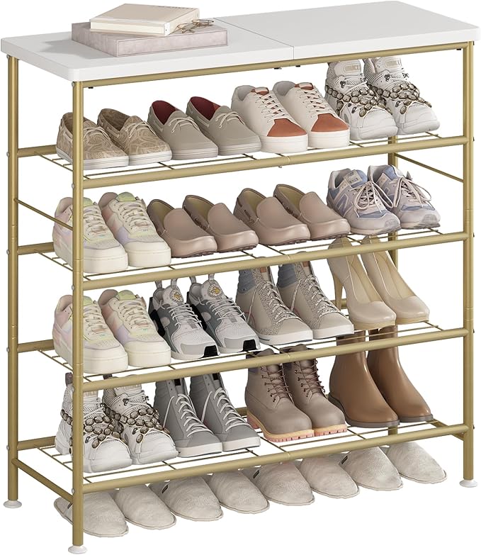 SUOERNUO Shoe Rack Organizer 5 Tier by MAKELIFESIMPLE