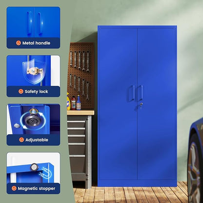 Yizosh Metal Garage Storage Cabinet - Image 4