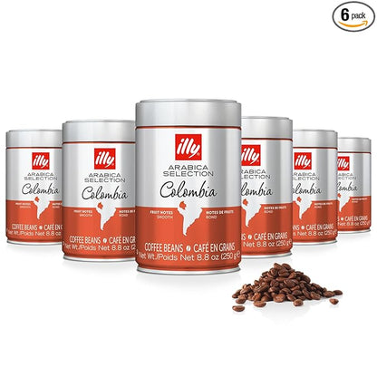 illy Whole Bean Coffee, Colombia Single Origin Medium Roast, 100% Arabica by illy