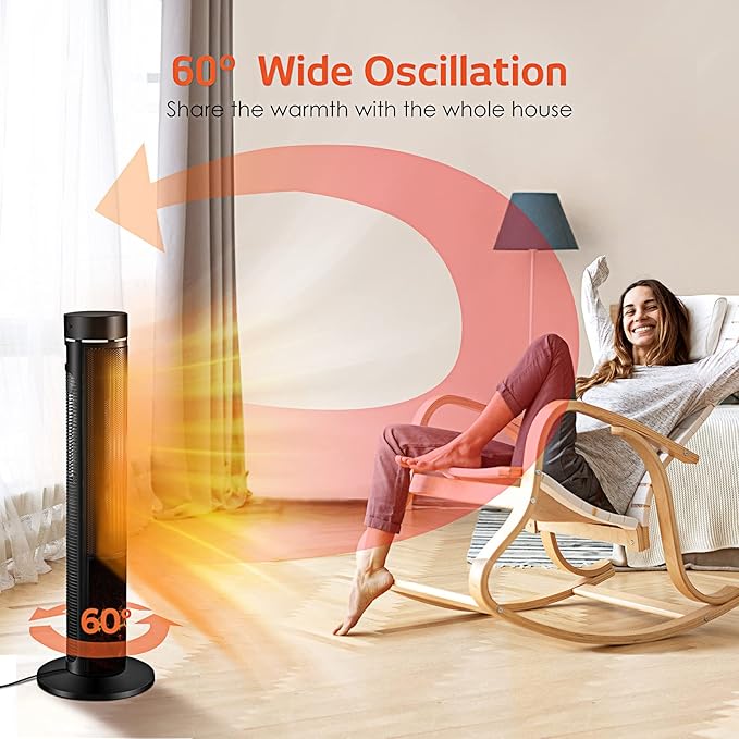 Air Choice 36" Tower Space Heater - Image 4