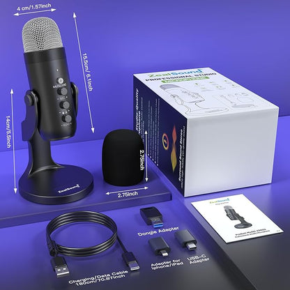 ZealSound Wireless Microphone, USB Mic - Image 7