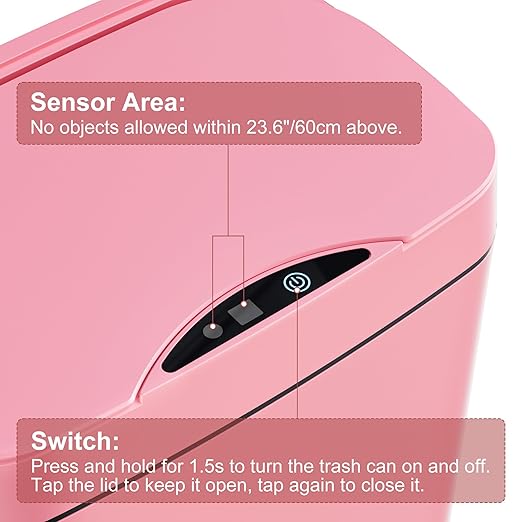 2 Pack 2.7 Gal Bathroom Trash Can - Image 6