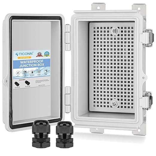 TICONN Waterproof Electrical Junction Box IP67 ABS Plastic Enclosure by TICONN