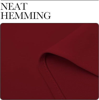 NICETOWN Christmas Burgundy Curtains Blackout Drape Panels - Image 8