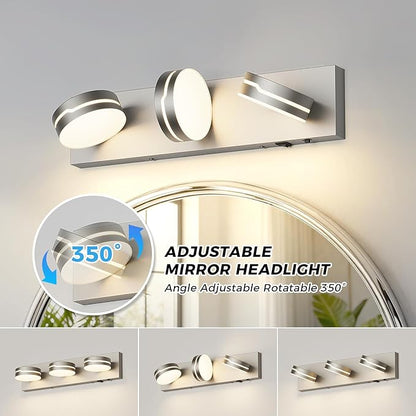 LED Vanity Lights 18.9in Bathroom Lights Fixtures Over Mirror 3 Light LED - Image 2