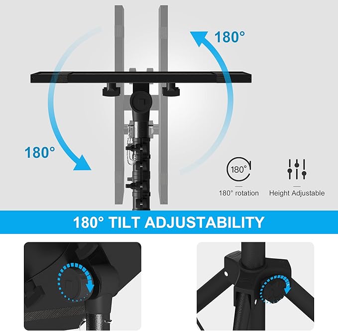 DECOSIS Projector Stand Tripod Adjustable, Laptop Height from 23.5 to 63.5 - Image 8