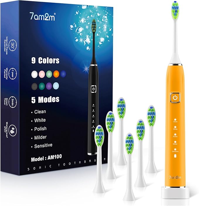 7AM2M Sonic Electric Toothbrush by 7AM2M