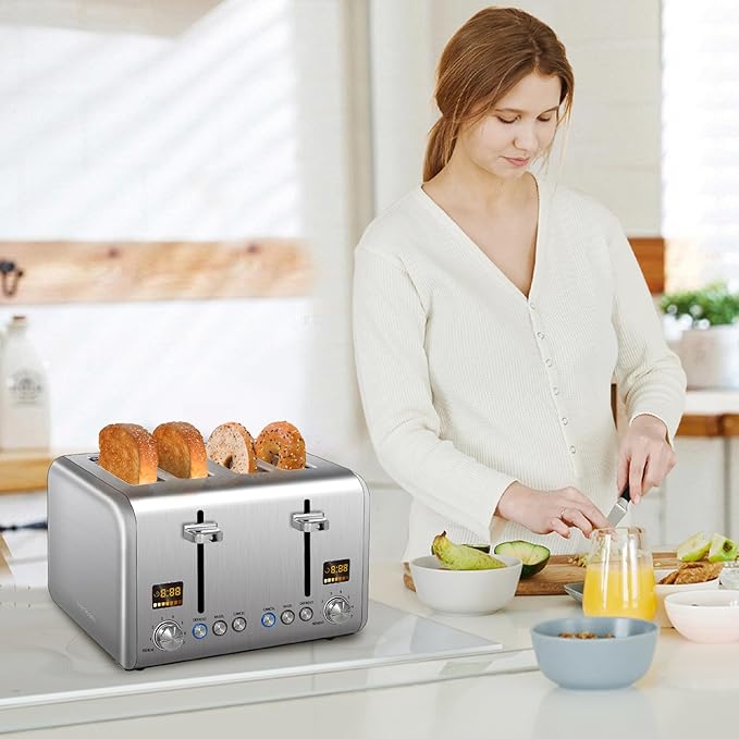 SEEDEEM 4 Slice Stainless Toaster - Image 7