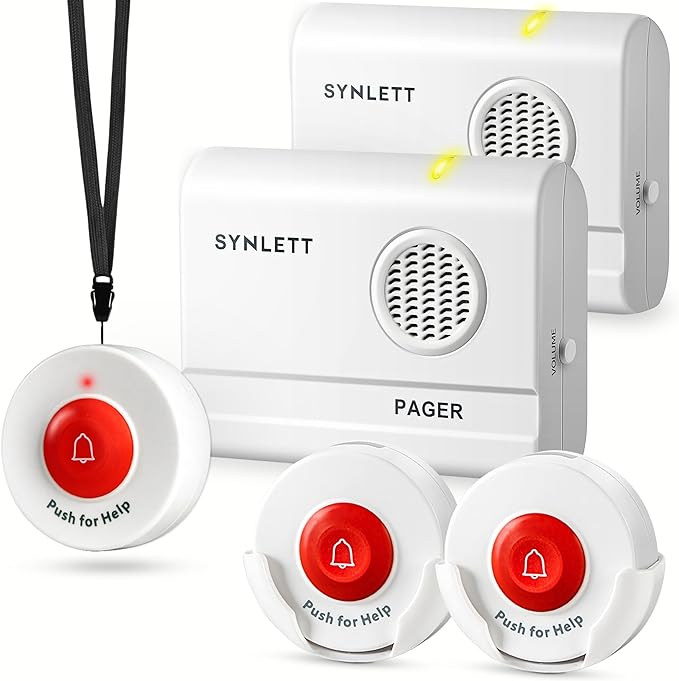 Caregiver Pager Wireless Nurse Call Button by SYNLETT