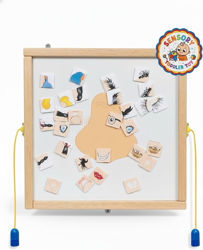 Magnetic Toddler Activity Wall Panel Toy – Interactive Wall Busy Board – by PlayscapesLLC