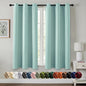 MIULEE Aqua Blackout Curtains for Bedroom Living Room 45 Inches Long 2 Panels by MIULEE