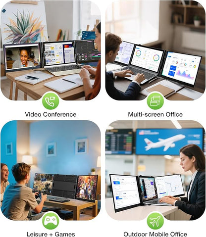Laptop Screen Extender, Ultra-Thin 15.3" FHD 1200P 16:10 Portable Monitor - Image 5