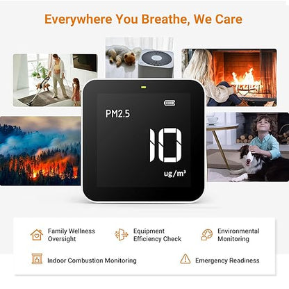 Temtop M10 Air Quality Monitor Indoor Air Quality Tester AQI PM2.5 VOCs - Image 5
