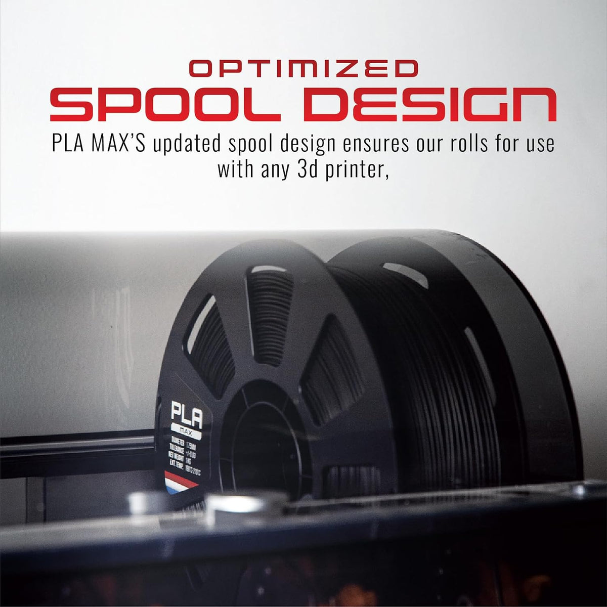 HATCHBOX PLA MAX V2 Pecan Brown 3D Printer Filament Made in the USA, 1.75mm D...