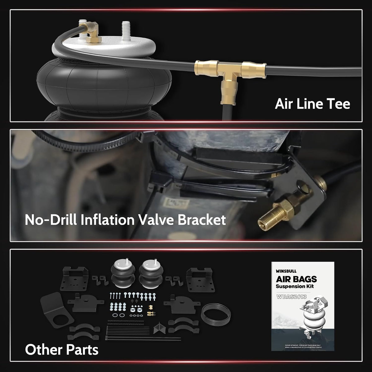 Air Bags Suspension Kit for 2011-2026 Chevy GMC 2500HD 3500HD