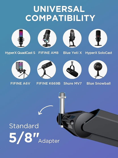 InnoGear Mic Boom Arm, Microphone Stand - Image 3