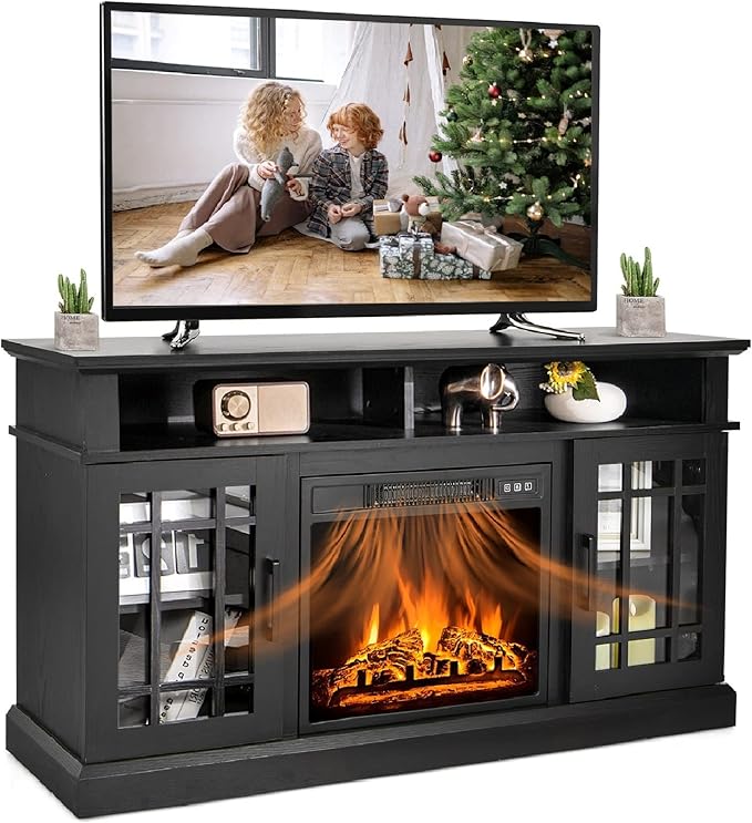 SIMOE Modern 48 Inch Electric Fireplace TV Stand, TV Console - Image 4