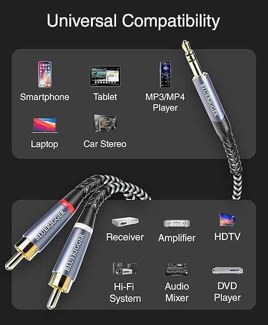 BlueRigger 3.5mm to RCA Audio Cable - Image 8