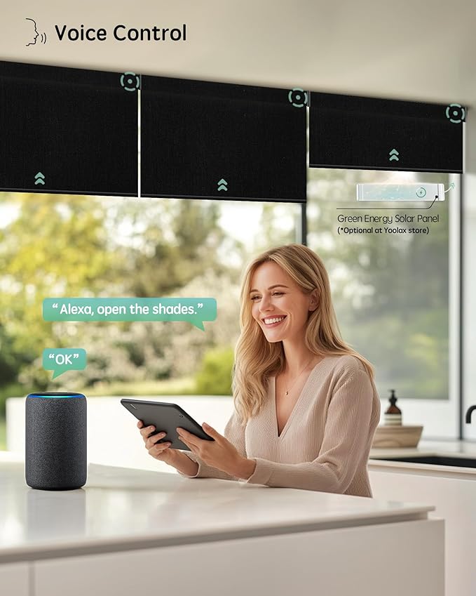 Yoolax Motorized Blinds with Remote, Smart Blinds - Image 2