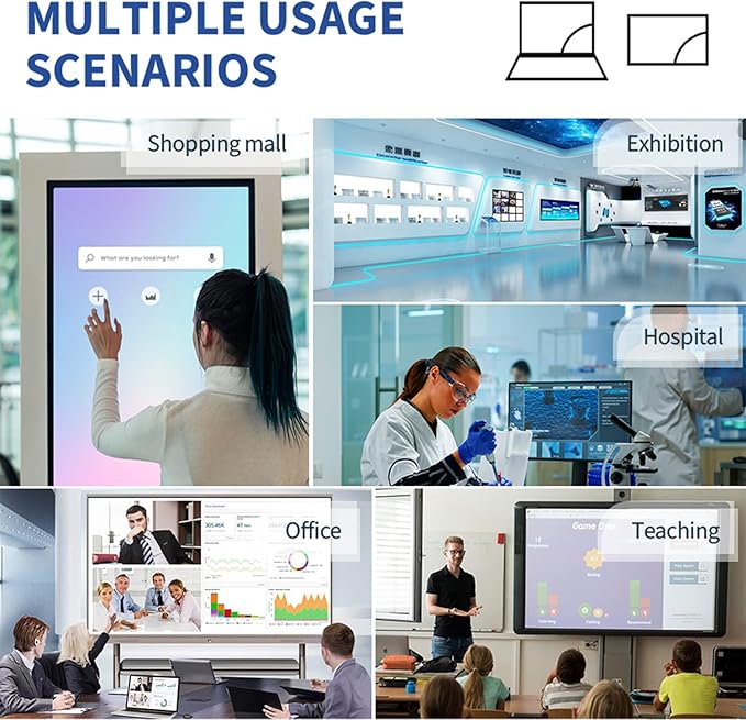 TouchWo 43 inch Interactive Touchscreen Monitor, Smart Board - Image 5