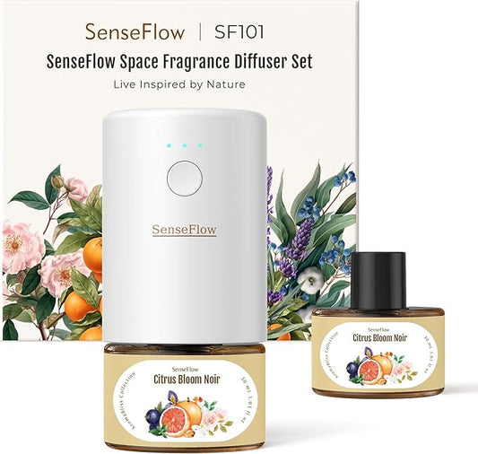 SF101 Pro Plug In Air Freshener, Waterless Essential Oil Diffuser, Non-Toxic by SenseFlow