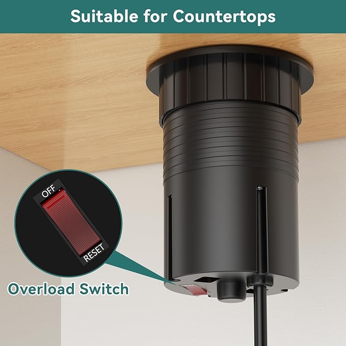 QBA Pop Up Countertop Outlet - Image 5