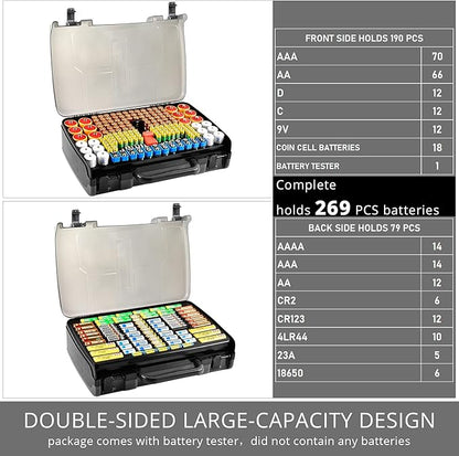 Battery Organizer Storage Holder Box Case - Image 3