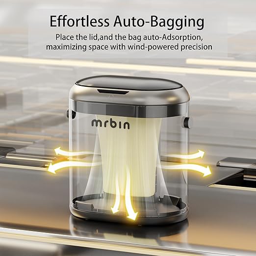 MRBIN Automatic Adsorption Metal Trash Can - Image 2
