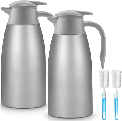 Norme 2 Pcs Thermal Coffee Carafe Insulated Stainless Steel Coffee Carafe by Norme