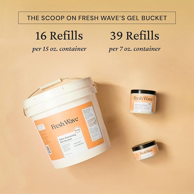Fresh Wave Odor Removing Gel Bucket, 15.5 lb. | Orange Scent Refill - Image 5