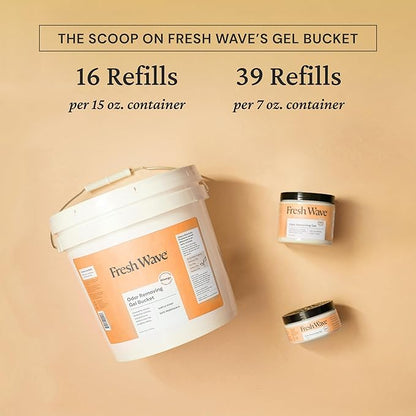 Fresh Wave Odor Removing Gel Bucket, 15.5 lb. | Orange Scent Refill - Image 5