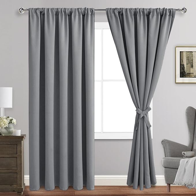 JIUZHEN Blackout Curtains for Bedroom by JIUZHEN