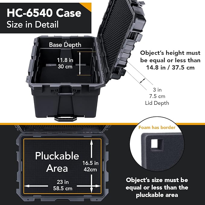 Lykus HC-6540 Large Waterproof Hard Case - Image 3