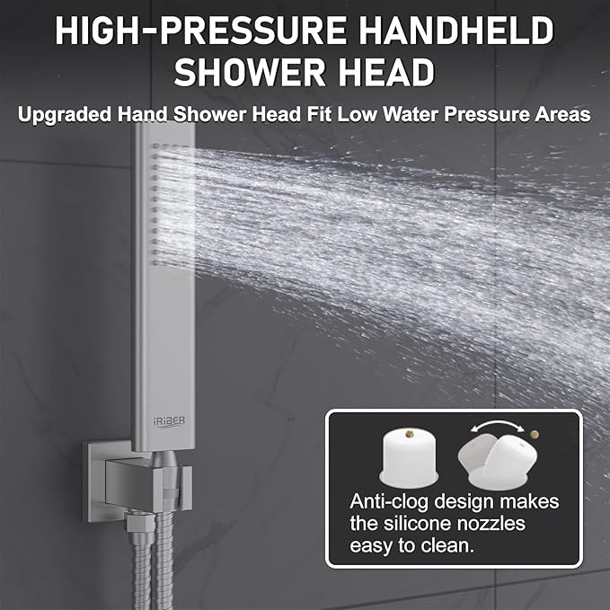 Iriber 12-Inch Rainfall Shower System - Image 6