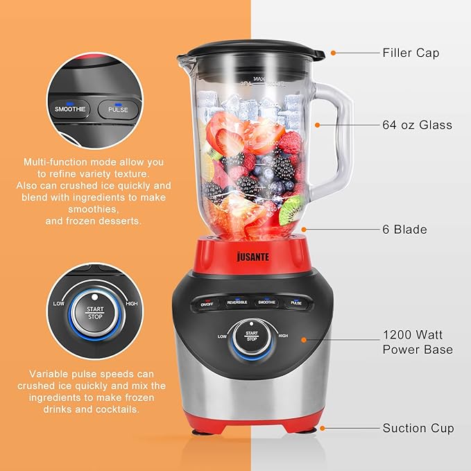 Blender, Countertop Blender for Smoothies - Image 3