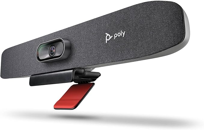 Poly Studio R30 4K Video Conferencing Bar – Camera, & Speaker by Poly