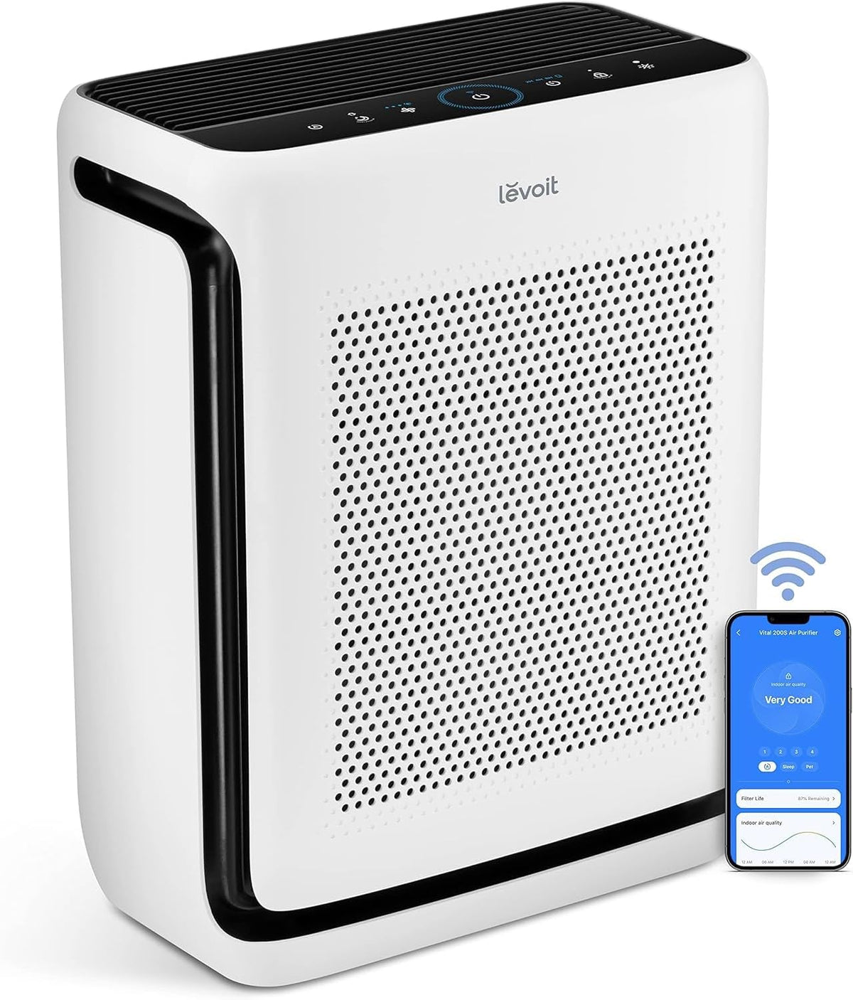 levoit smart air purifier for home large room, main product view