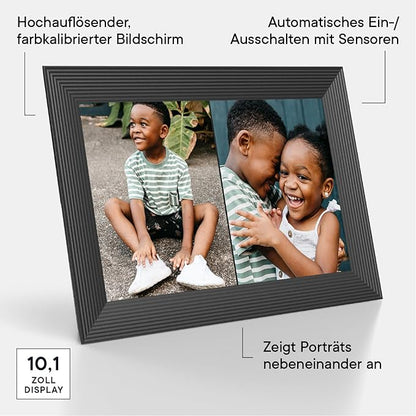 Aura Carver HD WiFi Digital Picture Frame, Add Photos - Image 3